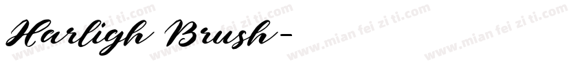 Harligh Brush字体转换